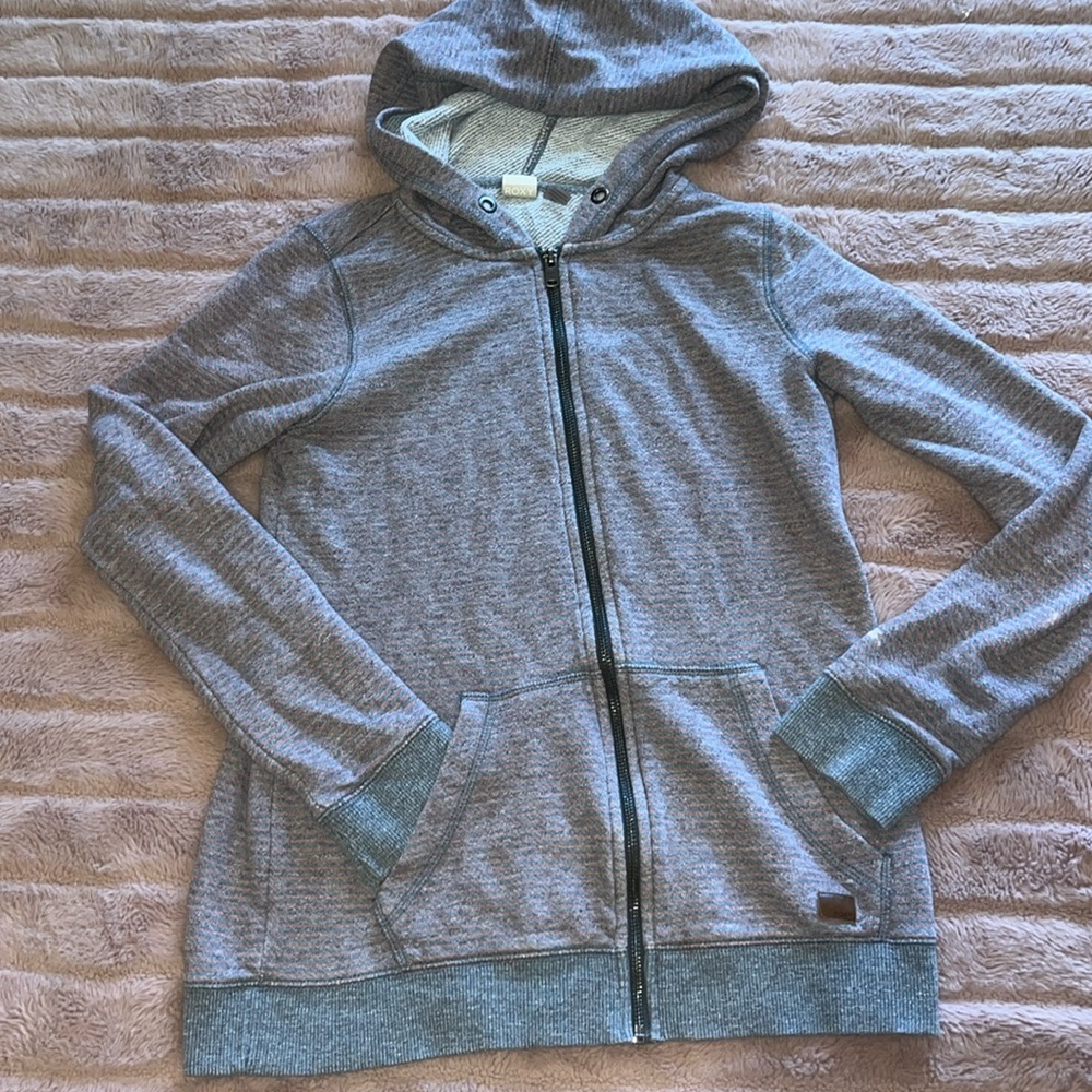 Roxy Stripe Zip Hoodie